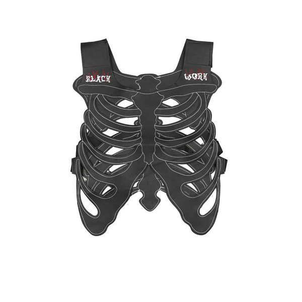 dark skull skeleton pu leather vest men's instagram high street style embroidery vest outside, Black;white
dark skull skeleton pu leather vest men's instagram high street style embroidery vest outside, Black;white