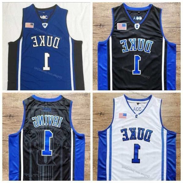 ship from us kyrie irving #1 college basketball jersey all stitched white black quality, Black;red
ship from us kyrie irving #1 college basketball jersey all stitched white black quality, Black;red