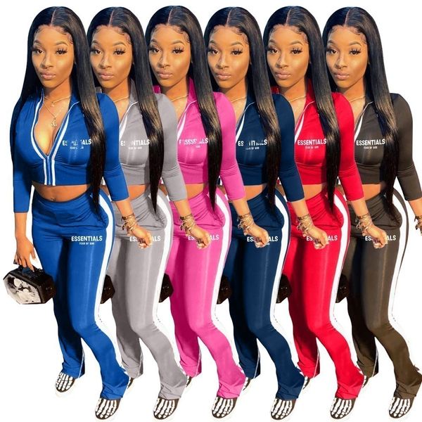 designer brand women tracksuits jogging suits letter print 2 piece sets long sleeve sweatsuits stand collar outfit sportswear zip jacket pan, Gray
designer brand women tracksuits jogging suits letter print 2 piece sets long sleeve sweatsuits stand collar outfit sportswear zip jacket pan, Gray