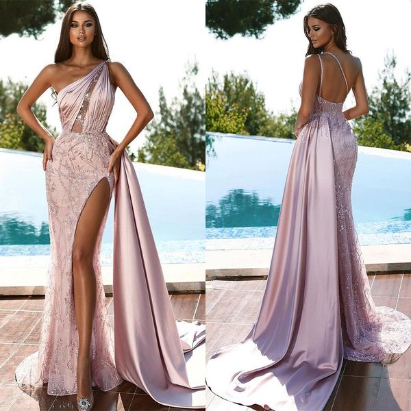 elegant prom dresses mermaid one shoulder sleeveless stain with partital transparent beaded applicant backless court gown custom made plus s, Black
elegant prom dresses mermaid one shoulder sleeveless stain with partital transparent beaded applicant backless court gown custom made plus s, Black