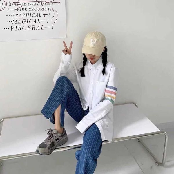luxury shirt designer thoms brownns blouse high tb dyed four shirt leisure shirts loose casual long sleeves t shirts, White;black
luxury shirt designer thoms brownns blouse high tb dyed four shirt leisure shirts loose casual long sleeves t shirts, White;black