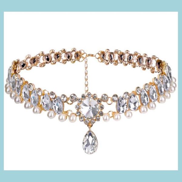 chokers european style choker neck chain crystal rhinestone pearl collar short clavicle torques necklace for party jewelry drop deli dhqbt, Golden;silver
chokers european style choker neck chain crystal rhinestone pearl collar short clavicle torques necklace for party jewelry drop deli dhqbt, Golden;silver