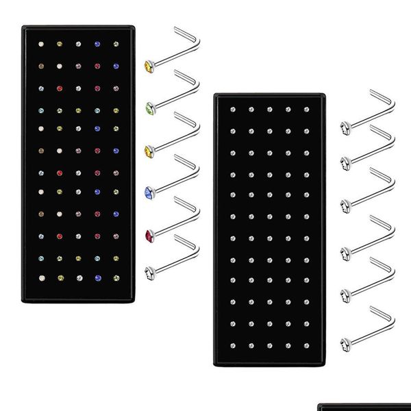 nose rings studs 60pcs/set nose piercing 1 8mm stainless steel studs crystals lshape ear tragus cartilage pin body jewelry drop del dhy2q, Silver
nose rings studs 60pcs/set nose piercing 1 8mm stainless steel studs crystals lshape ear tragus cartilage pin body jewelry drop del dhy2q, Silver