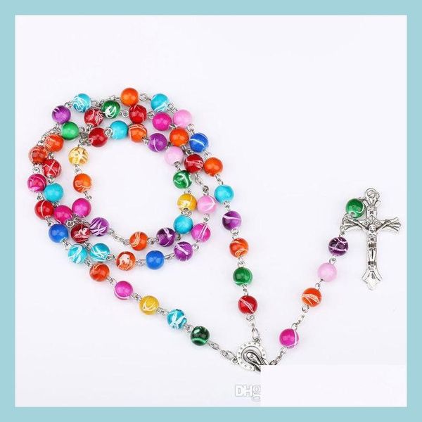 pendant necklaces colorf polymer clay bead rosary pendant necklace cross virgin mary centrepieces christian catholic religious hip h dh1bl, Silver
pendant necklaces colorf polymer clay bead rosary pendant necklace cross virgin mary centrepieces christian catholic religious hip h dh1bl, Silver