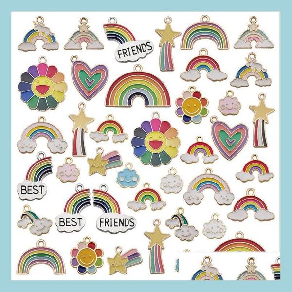charms 40pcs handmade diy jewelry charms pendants for bracelet necklace earring accessories alloy oil drip rainbow cloud jewellery f dhvjy, Bronze;silver
charms 40pcs handmade diy jewelry charms pendants for bracelet necklace earring accessories alloy oil drip rainbow cloud jewellery f dhvjy, Bronze;silver