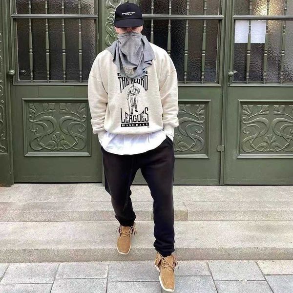 men's hoody fashion fog designer esenti season 7 main line flocking high street casual loose men and women round neck baseball sweater, Black
men's hoody fashion fog designer esenti season 7 main line flocking high street casual loose men and women round neck baseball sweater, Black