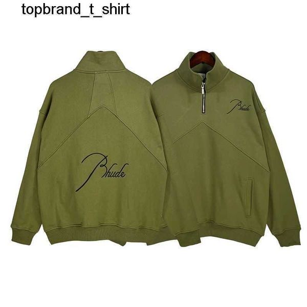 men's hoodies designer sweatshirts rhude fashion brand winter letter embroidery stand collar pullover sweater fashion hoodie, Black
men's hoodies designer sweatshirts rhude fashion brand winter letter embroidery stand collar pullover sweater fashion hoodie, Black