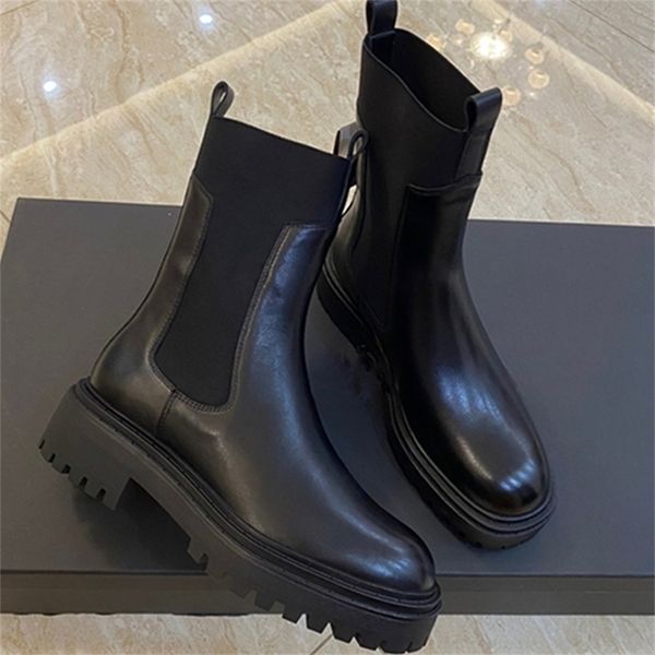 boots maxdutti shoes woman england style high street retro spring and autumn cowhide chelsea women casual fashion 221109, Black
boots maxdutti shoes woman england style high street retro spring and autumn cowhide chelsea women casual fashion 221109, Black