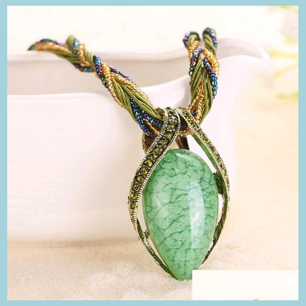 pendant necklaces 17colors gem stone teardrop crystal pendant necklaces hollow out china style national bead and rope chain jewelry dh1qp, Silver
pendant necklaces 17colors gem stone teardrop crystal pendant necklaces hollow out china style national bead and rope chain jewelry dh1qp, Silver