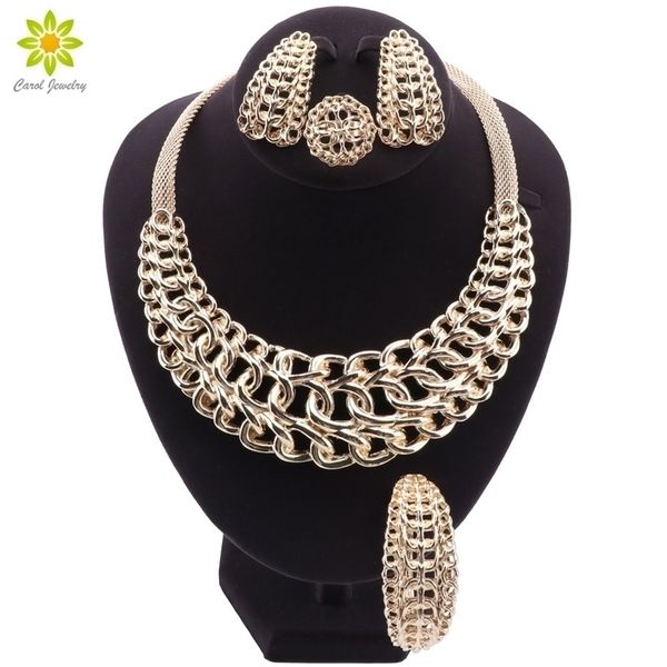 wedding jewelry sets nigerian bridal necklace earrings bracelet ring dubai gold color big african jewellery 221109, Slivery;golden
wedding jewelry sets nigerian bridal necklace earrings bracelet ring dubai gold color big african jewellery 221109, Slivery;golden