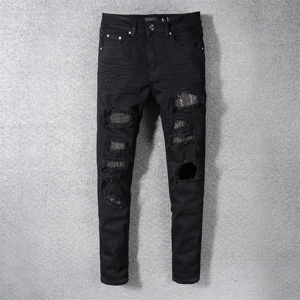 new style mens designer jeans letter printed white denim pants fashion club clothing for male hip hop skinny jeans255y, Blue
new style mens designer jeans letter printed white denim pants fashion club clothing for male hip hop skinny jeans255y, Blue