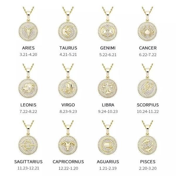 pendant necklaces rillz 12 constellations iced out micro pave cubic zirconia hip hop personalised jewelry men women for gift 221109, Silver
pendant necklaces rillz 12 constellations iced out micro pave cubic zirconia hip hop personalised jewelry men women for gift 221109, Silver