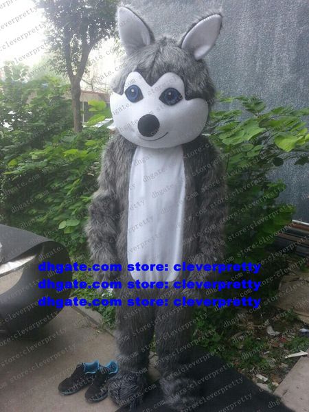 long fur furry grey wolf mascot costume husky dog fursuit cartoon character outfit promotional items p session zx417, Red;yellow
long fur furry grey wolf mascot costume husky dog fursuit cartoon character outfit promotional items p session zx417, Red;yellow