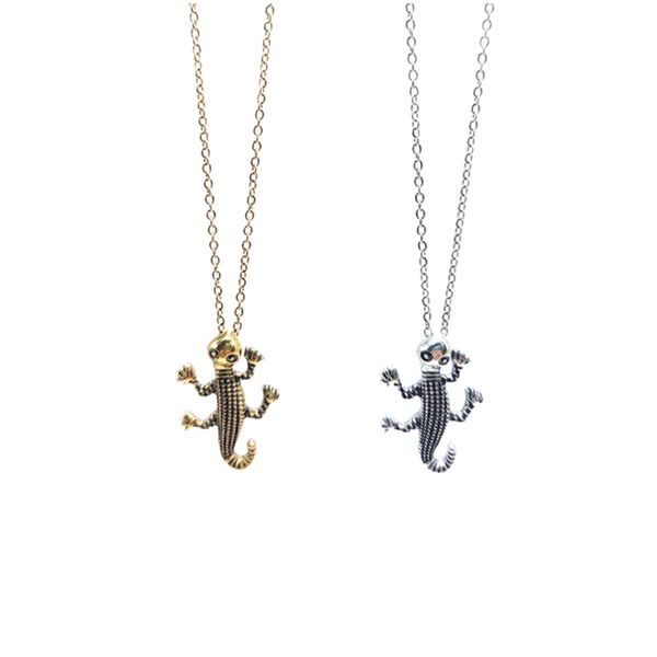 fashion stereoscopic gecko pendant necklaces retro wind punk stainless steel collarbone necklaces jewelry wholesale, Silver
fashion stereoscopic gecko pendant necklaces retro wind punk stainless steel collarbone necklaces jewelry wholesale, Silver