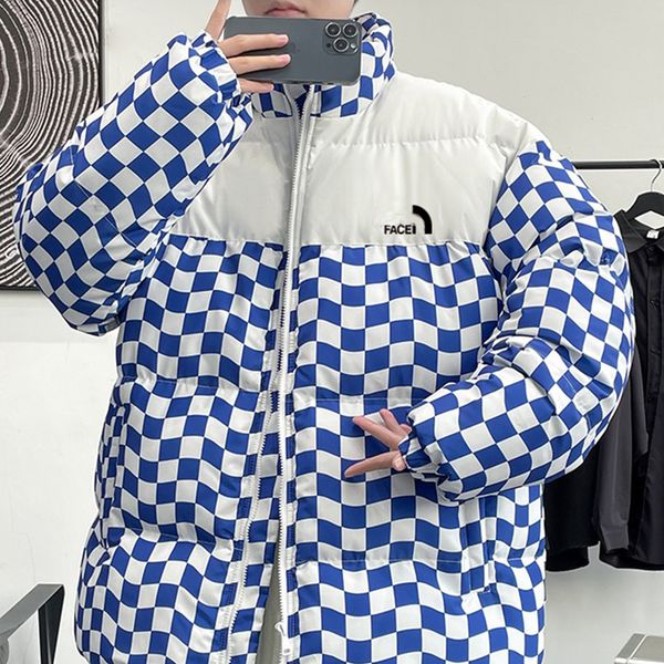 winter new style stand collar cotton padded jacket thickened men's checkerboard trend coat, Black;brown
winter new style stand collar cotton padded jacket thickened men's checkerboard trend coat, Black;brown
