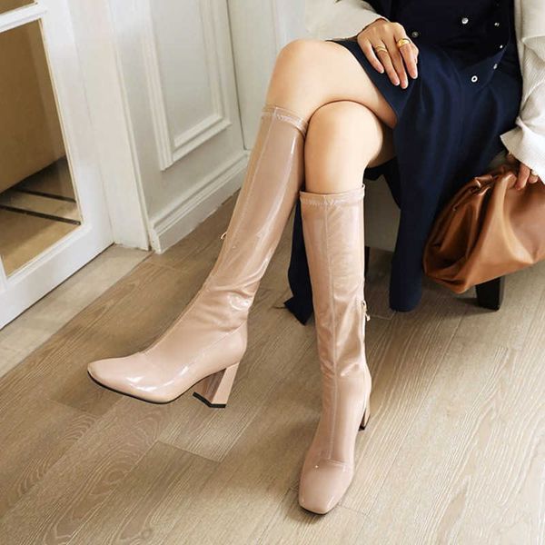 boots elegant bright gloss patent leather boots women winter big plus size 47 48 49 knee high boots ladies thick high heels shoes nudeg22111, Black
boots elegant bright gloss patent leather boots women winter big plus size 47 48 49 knee high boots ladies thick high heels shoes nudeg22111, Black
