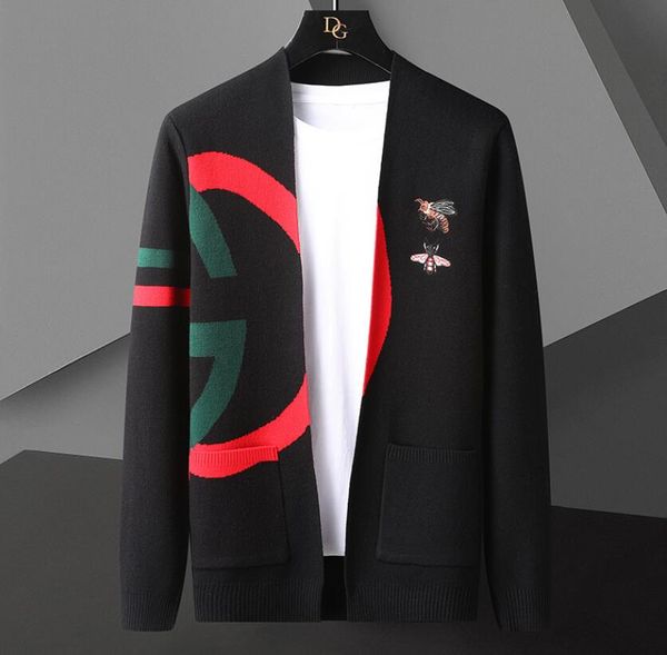 designer men's sweaters knit cardigan coat men korean version of the trend to wear zipper casual jacket, White;black
designer men's sweaters knit cardigan coat men korean version of the trend to wear zipper casual jacket, White;black