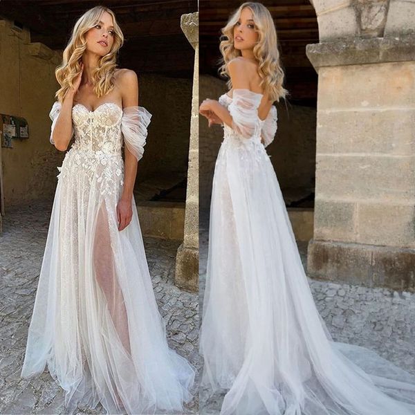 off shoulder beach wedding dress 2022 brides modern tulle sweetheart bridal gown pleated sleeves illusion, White
off shoulder beach wedding dress 2022 brides modern tulle sweetheart bridal gown pleated sleeves illusion, White
