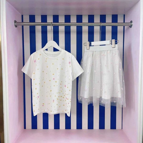 children's princess skirt set tshirt short sleeve polka dot short skirt girls' mesh skirt embroidered star pattern twopiece g22081, White
children's princess skirt set tshirt short sleeve polka dot short skirt girls' mesh skirt embroidered star pattern twopiece g22081, White