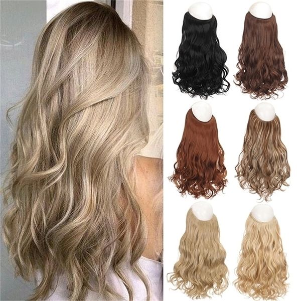 synthetic wigs xg 24 inches no clips in natural hidden secret false hair piece long curly fish line pieces 221109, Black
synthetic wigs xg 24 inches no clips in natural hidden secret false hair piece long curly fish line pieces 221109, Black