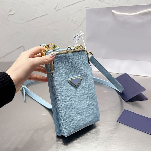 prad bag mini phone bag frame crossbody shoulder bags clip women handbags cardholder bags samll purse zipper wallets genuine leather triangu, Blue;pink
prad bag mini phone bag frame crossbody shoulder bags clip women handbags cardholder bags samll purse zipper wallets genuine leather triangu, Blue;pink