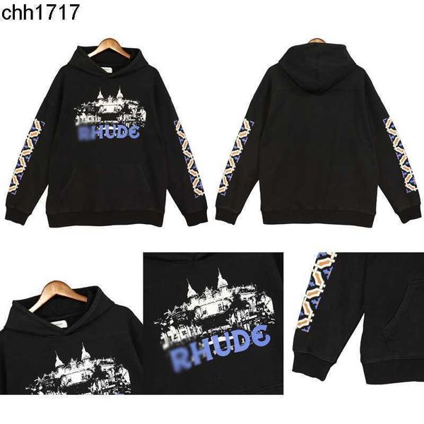 fashion autumn new 22ss rhudes castle print couple pullover washed old hooded sweater hoodie, Black
fashion autumn new 22ss rhudes castle print couple pullover washed old hooded sweater hoodie, Black
