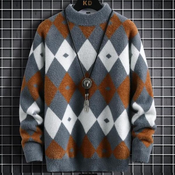 korean style men's sweater cow contrast color round neck loose knitted teenager autumn winter fashion casual pullover, White;black
korean style men's sweater cow contrast color round neck loose knitted teenager autumn winter fashion casual pullover, White;black