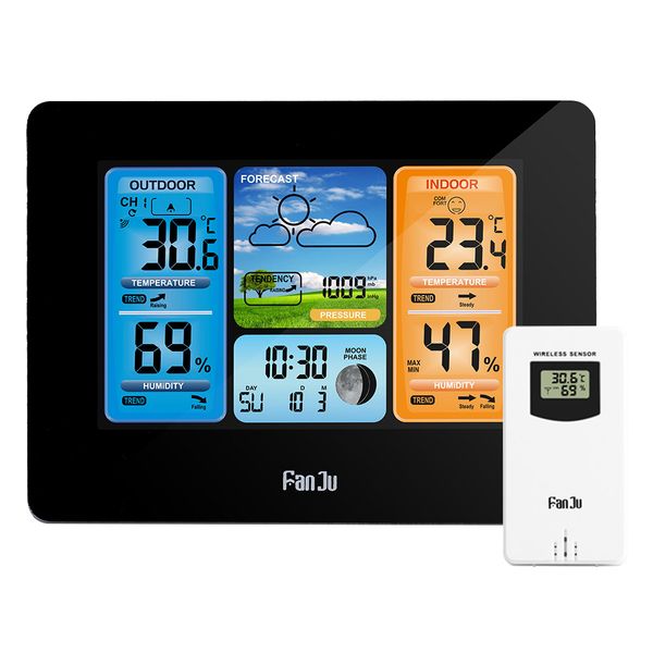 weather station digital wall alarm clock thermometer hygrometer with wireless sensor temperature humidity
weather station digital wall alarm clock thermometer hygrometer with wireless sensor temperature humidity