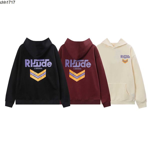 high edition autumn and winter rhudes hoodie loose casual high street hip-hop fashion brand pullover cashmere hoodie, Black
high edition autumn and winter rhudes hoodie loose casual high street hip-hop fashion brand pullover cashmere hoodie, Black