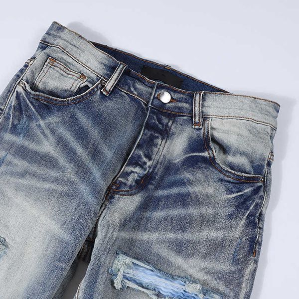 men's jeans amri ripped pants fashion hip hop light color pierced casual versatile side silver line slim fit denim elastic j2pa miri pa, Blue
men's jeans amri ripped pants fashion hip hop light color pierced casual versatile side silver line slim fit denim elastic j2pa miri pa, Blue