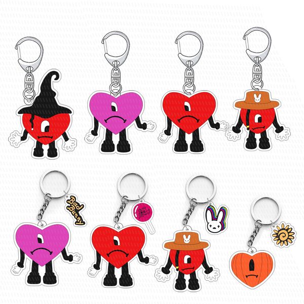 acrylic bad bunny keychains rings cute animal rabbit heart car key chains holder women men cartoon design bag charm pendant keyring silver m, Slivery;golden
acrylic bad bunny keychains rings cute animal rabbit heart car key chains holder women men cartoon design bag charm pendant keyring silver m, Slivery;golden