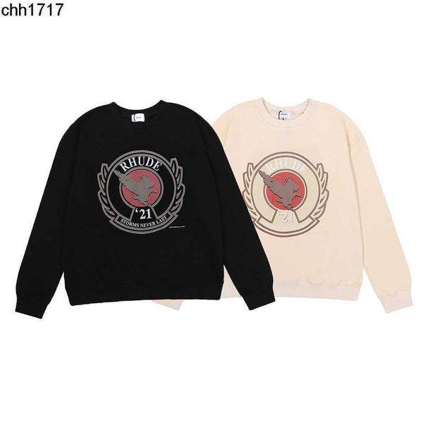 2022 new autumn and winter fashion rhudes heavy cotton terry round neck sweater for men and women, Black
2022 new autumn and winter fashion rhudes heavy cotton terry round neck sweater for men and women, Black
