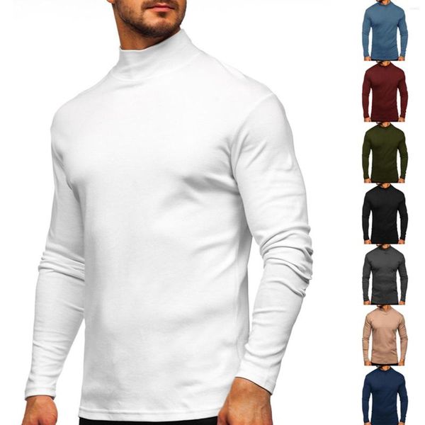 men's t shirts high collar bottoming shirt long sleeve t-shirt clothes solid color thickened, White;black
men's t shirts high collar bottoming shirt long sleeve t-shirt clothes solid color thickened, White;black