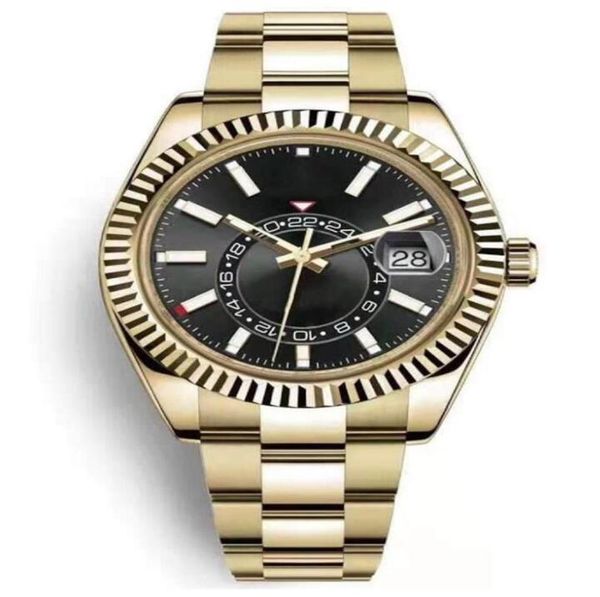 men watch dual time zone sky dweller 24h multi function stainless steel watches automatic mechanical sweep movement male wristwatches, Slivery;brown
men watch dual time zone sky dweller 24h multi function stainless steel watches automatic mechanical sweep movement male wristwatches, Slivery;brown