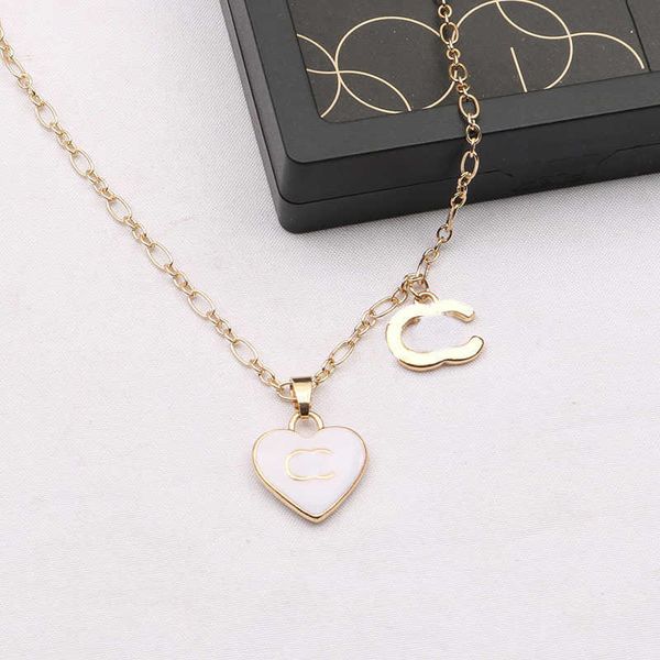 luxury designer brand heart double letter pendant necklaces chain 18k gold plated crystal rhinestone sweater newklace for women wedding, Silver
luxury designer brand heart double letter pendant necklaces chain 18k gold plated crystal rhinestone sweater newklace for women wedding, Silver