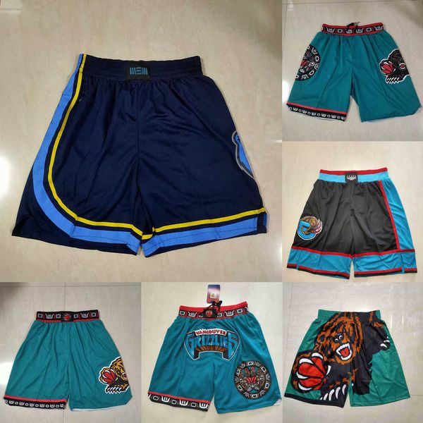 basketball shorts memphis''grizzlies''men throwback basketball, Black