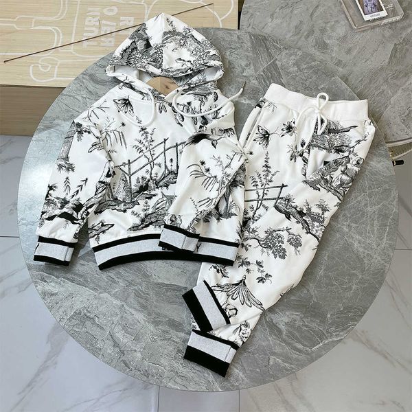 children's clothing autumn children's painting design pattern girls' dress brother and sister wear boys' suit twopiece s, White
children's clothing autumn children's painting design pattern girls' dress brother and sister wear boys' suit twopiece s, White