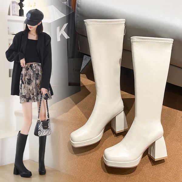 boots new long boots women back zip korean leather knee high boots lady high heels fashion waterproof platform comfort shoes big 34-43g22111, Black
boots new long boots women back zip korean leather knee high boots lady high heels fashion waterproof platform comfort shoes big 34-43g22111, Black