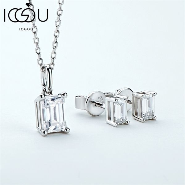 pendant necklaces iogou 925 sterling silver classic emerald cut earrings necklace solitaire four prong jewelry sets 221109
pendant necklaces iogou 925 sterling silver classic emerald cut earrings necklace solitaire four prong jewelry sets 221109