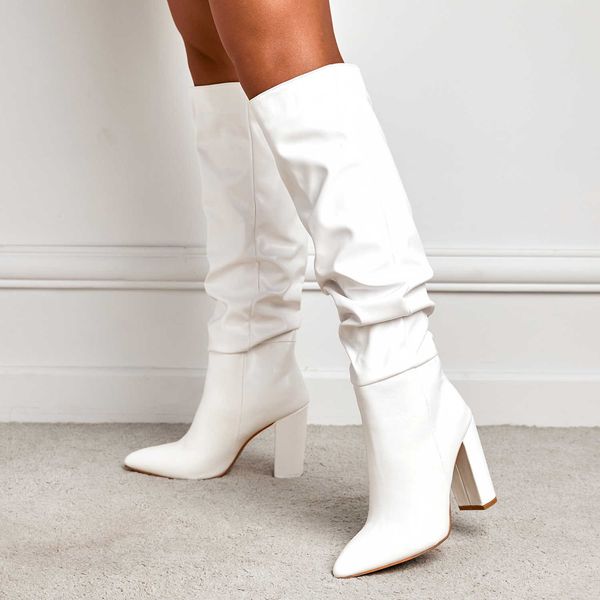 boots eilyken autumn winter new fashion pleated design high heel boots pointed toe knee high boots lady party night club shoesg221111, Black
boots eilyken autumn winter new fashion pleated design high heel boots pointed toe knee high boots lady party night club shoesg221111, Black