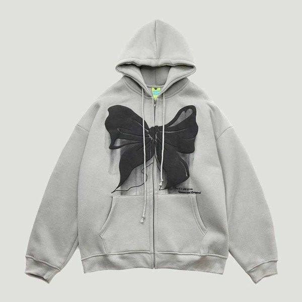 men's hoodies sweatshirts hip hop harajuku vintage bowknot print mens streetwear oversized casual cotton zipper hooded pullover unisex, Black
men's hoodies sweatshirts hip hop harajuku vintage bowknot print mens streetwear oversized casual cotton zipper hooded pullover unisex, Black
