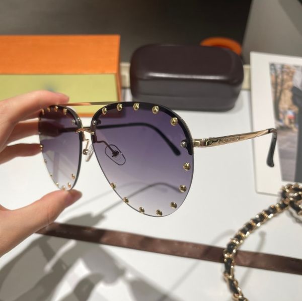 europe and america riveted rimless sunglasses classic men's and women's fashion luxury glasses wholesale, White;black
europe and america riveted rimless sunglasses classic men's and women's fashion luxury glasses wholesale, White;black