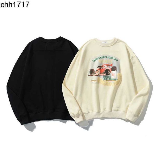 fashion brand round neck sweater rhudes racing print high street casual loose large terry coat for men and women, Black
fashion brand round neck sweater rhudes racing print high street casual loose large terry coat for men and women, Black