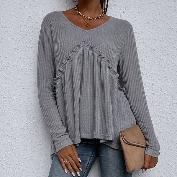 loose pullover knits tees round neck casual shirt irregular grey long sleeve t-shirt stitching sweater knitwear women's clothing fashio, White
loose pullover knits tees round neck casual shirt irregular grey long sleeve t-shirt stitching sweater knitwear women's clothing fashio, White