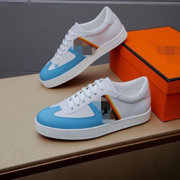 casual men's shoes luxury designer sneaker genuine striped rubber out sole leather pointed runner outdoors with box are size ffh, Black
casual men's shoes luxury designer sneaker genuine striped rubber out sole leather pointed runner outdoors with box are size ffh, Black
