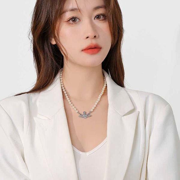 the same style the empress dowager saturn's classic pearl necklace women's luxury small number class collar chain 07xg, Silver
the same style the empress dowager saturn's classic pearl necklace women's luxury small number class collar chain 07xg, Silver