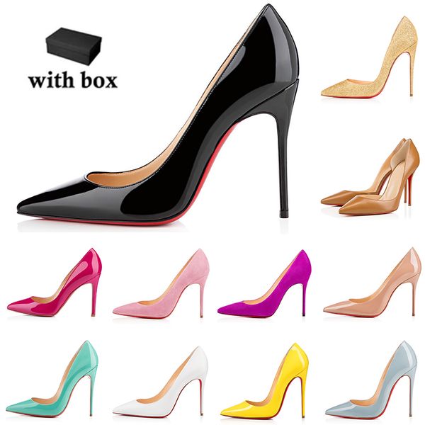 womens bottoms heels luxury dress shoes red high heel pumps for wedding party office career with box, Black 
womens bottoms heels luxury dress shoes red high heel pumps for wedding party office career with box, Black