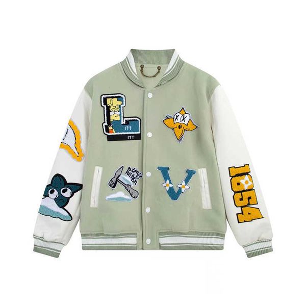 flocking leather sleeves baseball jackets coat uniform luxury jacket single breasted warm jackets couples women men varsity coats men's, Black;brown
flocking leather sleeves baseball jackets coat uniform luxury jacket single breasted warm jackets couples women men varsity coats men's, Black;brown