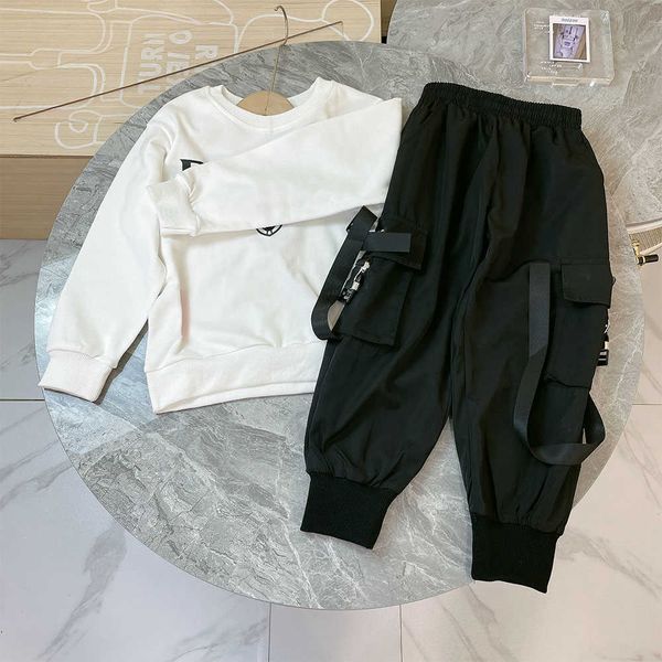 children's clothing autumn new boys' suit trend style long sleeved casual fashion pants twopiece set g220810, White
children's clothing autumn new boys' suit trend style long sleeved casual fashion pants twopiece set g220810, White