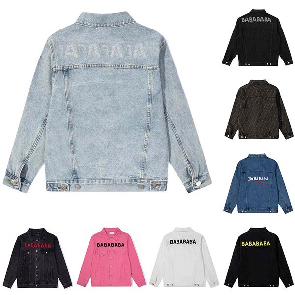 luxury designer denim jackets men women jean jacket long sleeve turn-down collar female outerwear fall fashion, Black;brown
luxury designer denim jackets men women jean jacket long sleeve turn-down collar female outerwear fall fashion, Black;brown